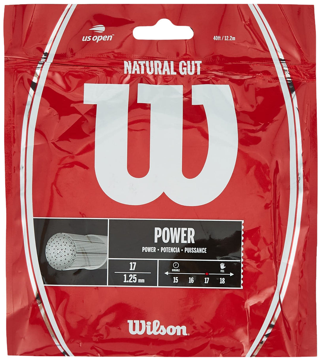 Wilson Natural Gut Tennisschläger, Farbe (wrz999: Set) 16-1.30mm, 16-1.30mm