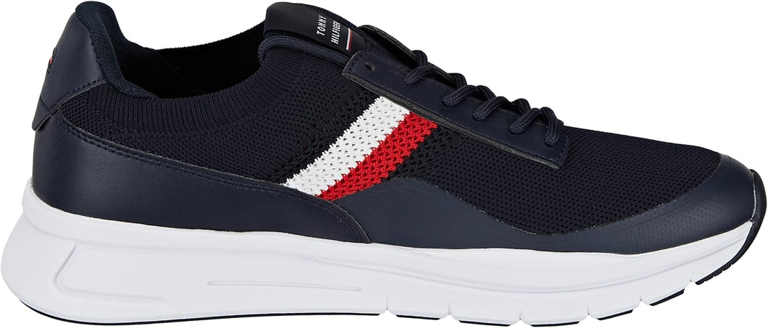 Tommy Hilfiger Herren Premium Lightweight Runner Knit Runner Sneaker 41 EU Blau Desert Sky, 41 EU Bl