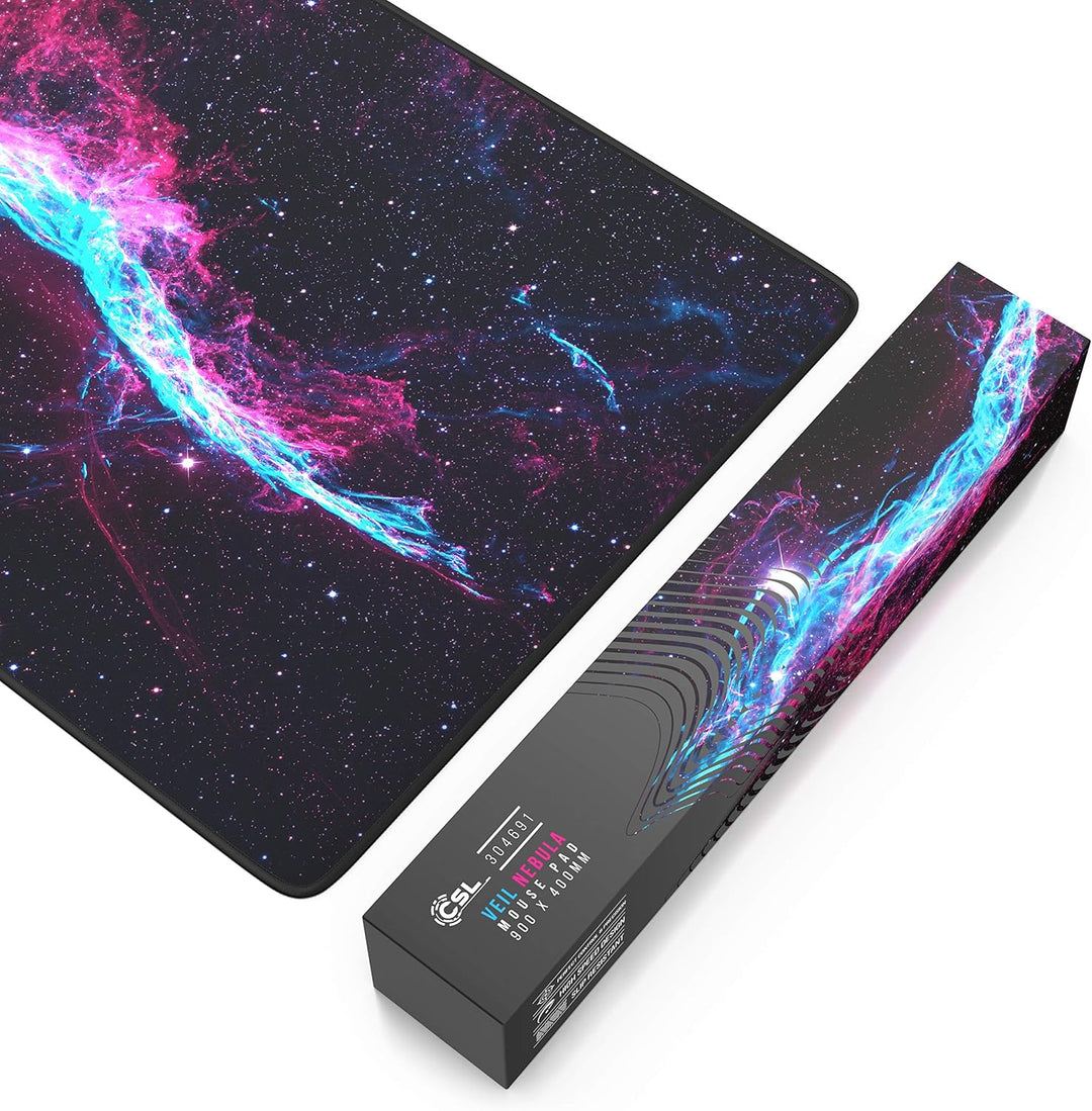 CSL - XXL Speed Gaming Mauspad Titanwolf 900 x 400mm - XXL Mousepad - Tischunterlage Large Size - ve