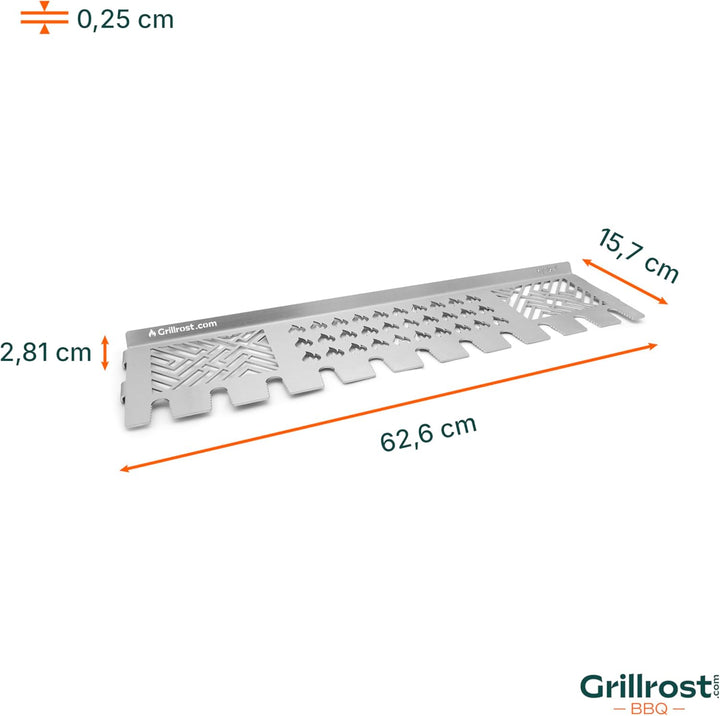 Grillrost.com Das Original Edelstahl Warmhalterost Enders Hyde Sikr 4 - Multistation grillt 11 Keule