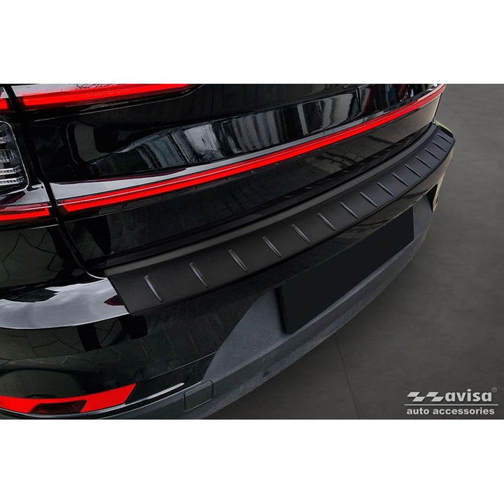 Avisa Matt-Schwarz Edelstahl Heckstossstangenschutz kompatibel mit Polestar 2 2019-2023 & Facelift 2