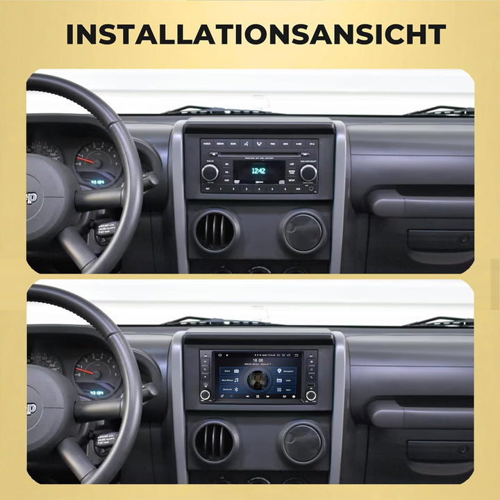 M.I.C. AJ7-L2 Android 14 Autoradio mit Navigation: MediaTek MT6765V, 4GB+64GB, 7 Zoll QLED Display,