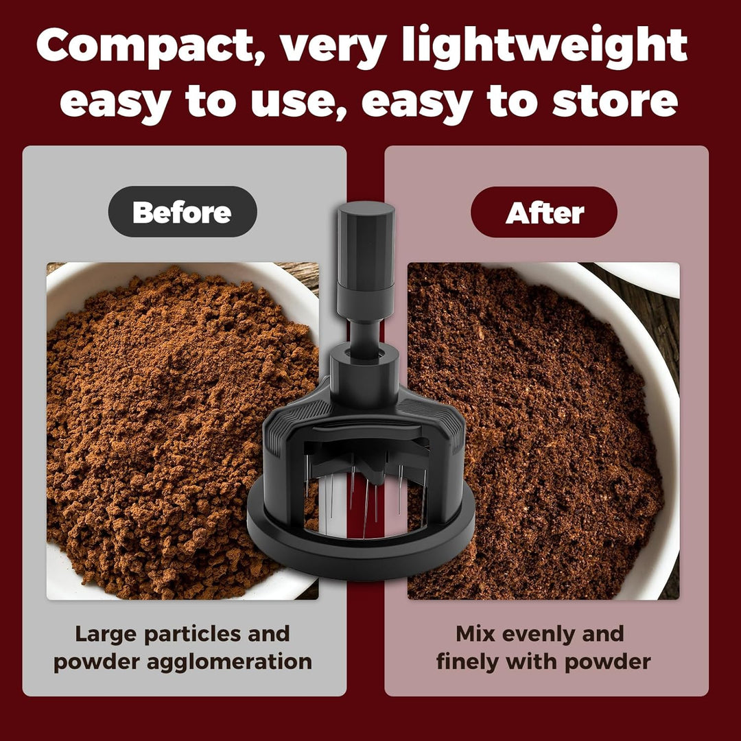 Guniata Espresso Nadel,Espresso-Verteilungswerkzeug,Einstellbare Espresso Kaffeerührer,Ttragbarer Es