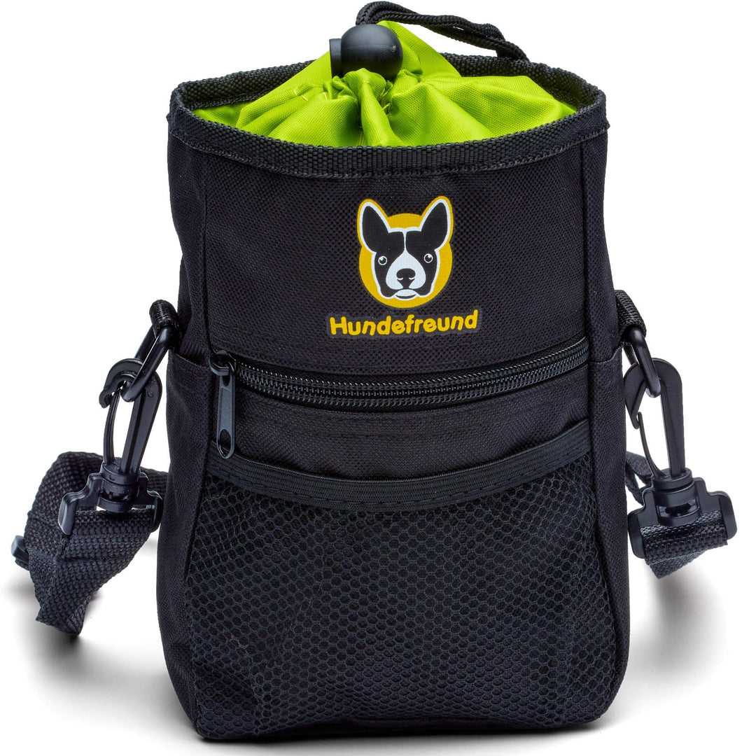 Hundefreund Grosser Futterbeutel für Hunde zum Hundetraining | 4 in 1 Futtertasche mit Bauchgurt, Gü