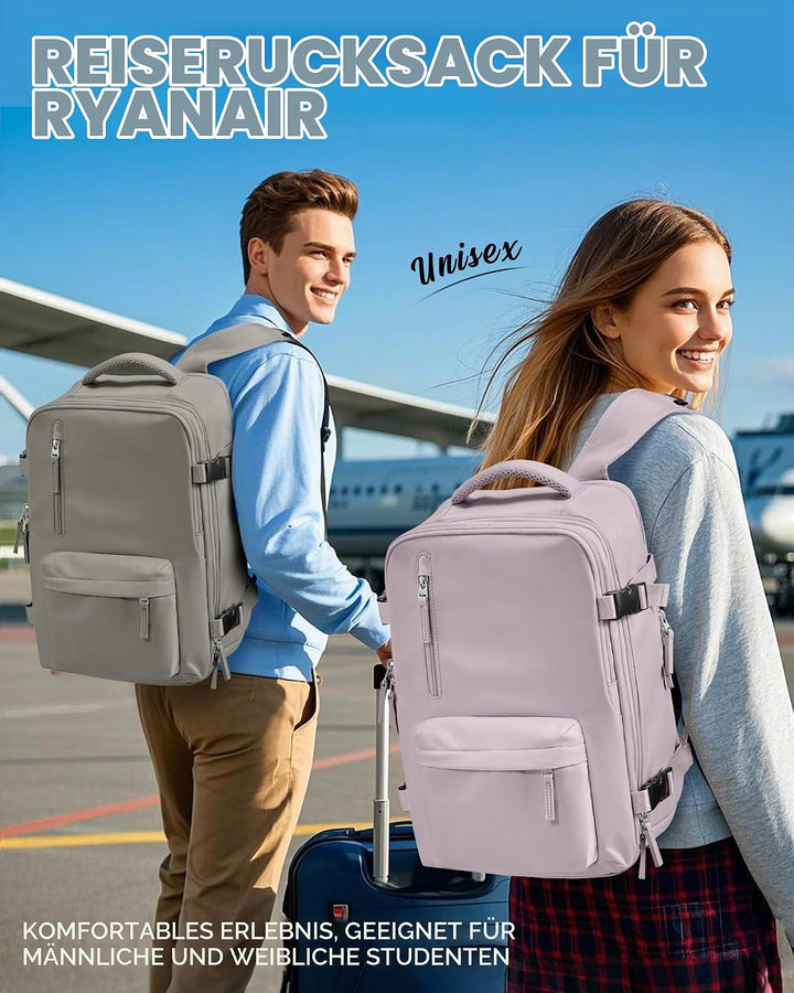 SZLX Vakuum Rucksack mit pumpe Ryanair Handgepäck 40x30x20 Damen Wizzair Handgepäck 40x30x20 Vakuum
