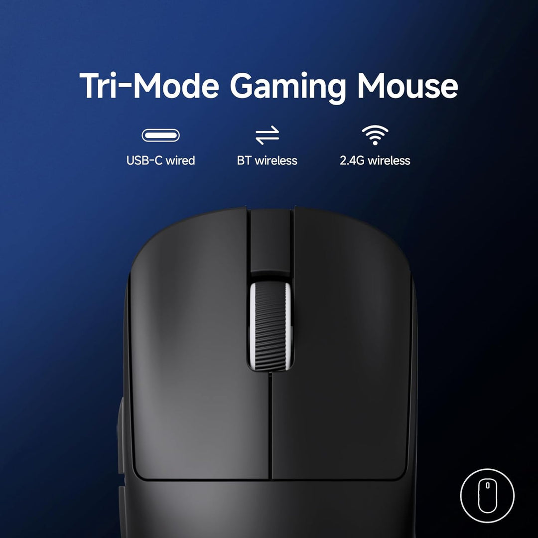 MCHOSE L7 Ultra+ Gaming Maus Kabellos, Ultraleicht, Ergonomisch, 42.000 DPI, PAW3950, Optical Switch