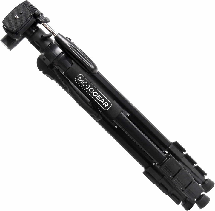 MOJOGEAR 179 cm 3-in-1-Stativ: Tripod, Einbeinstativ und horizontaler Arm für Top-Aufnahmen – mit Te