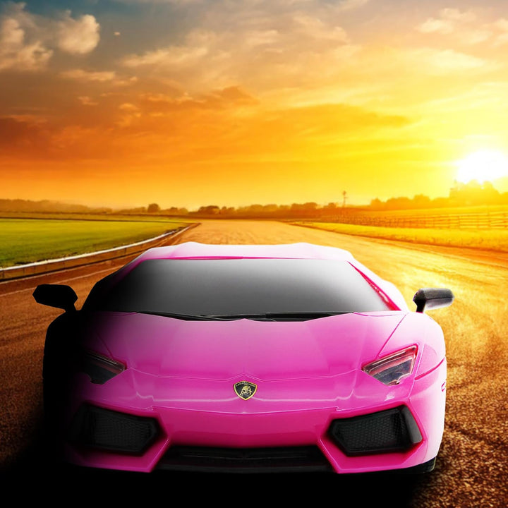 CMJ RC CARS Lamborghini Aventador LP700-4 Rosa Offiziell Lizenziertes ferngesteuertes Auto im Massst