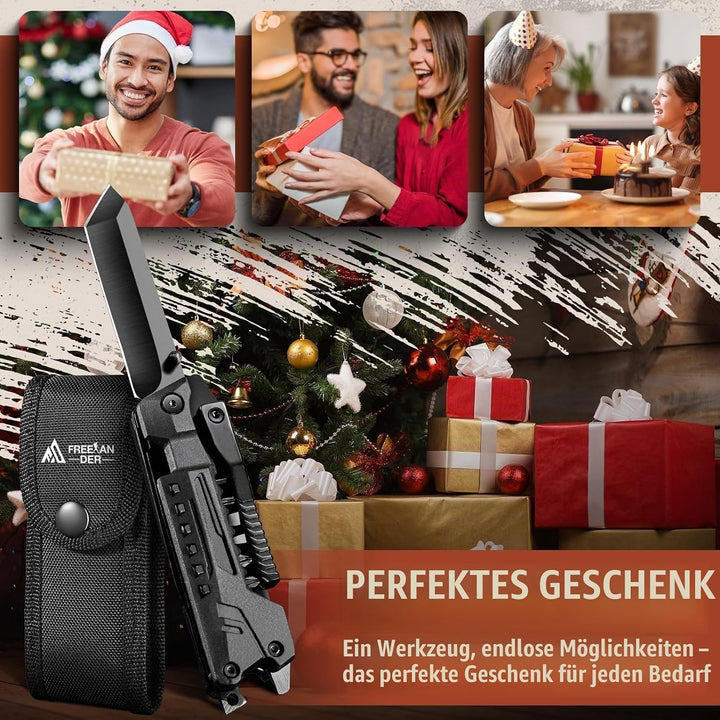 Freelander Multitool Taschenmesser, Multitool Werkzeug 19 in 1, Multifunktionsmesser Outdoor Multito