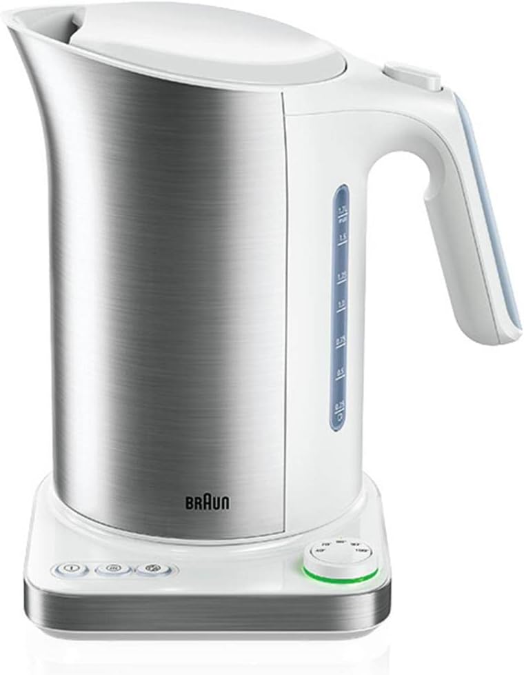 Braun Wasserkocher WK 5115 WH – IDCollection Teekocher mit Schnellkochsystem & Warmhaltefunktion, 5