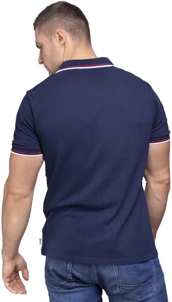 Lonsdale Herren Lion T-Shirt Blau (Bleu/Rouge/Blanc) S, Blau (Bleu/Rouge/Blanc) S