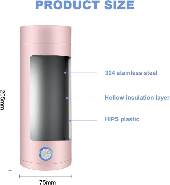 Aoreun Kleiner Tragbarer Wasserkocher, 400ml Tragbarer Elektrischer Wasserkocher, Mini Thermoskanne