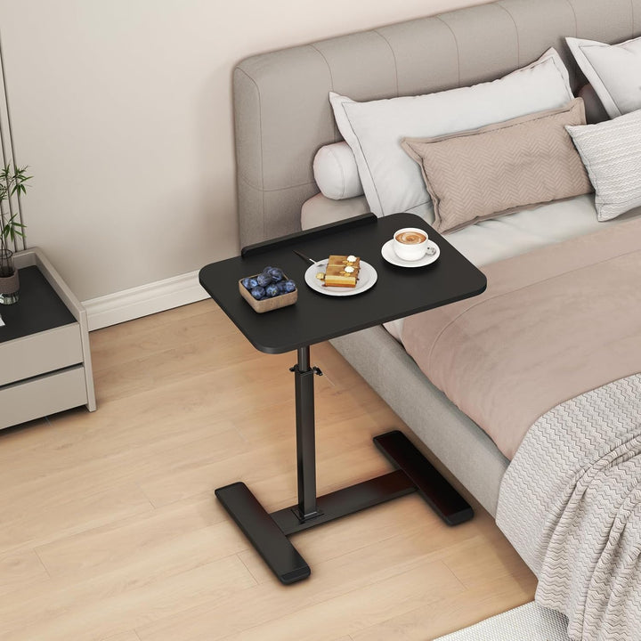 Beistelltisch C Form Höhenverstellbar, 360°Drehbar Laptop Stand Sofa Beistelltisch, Mobiler Couchtis