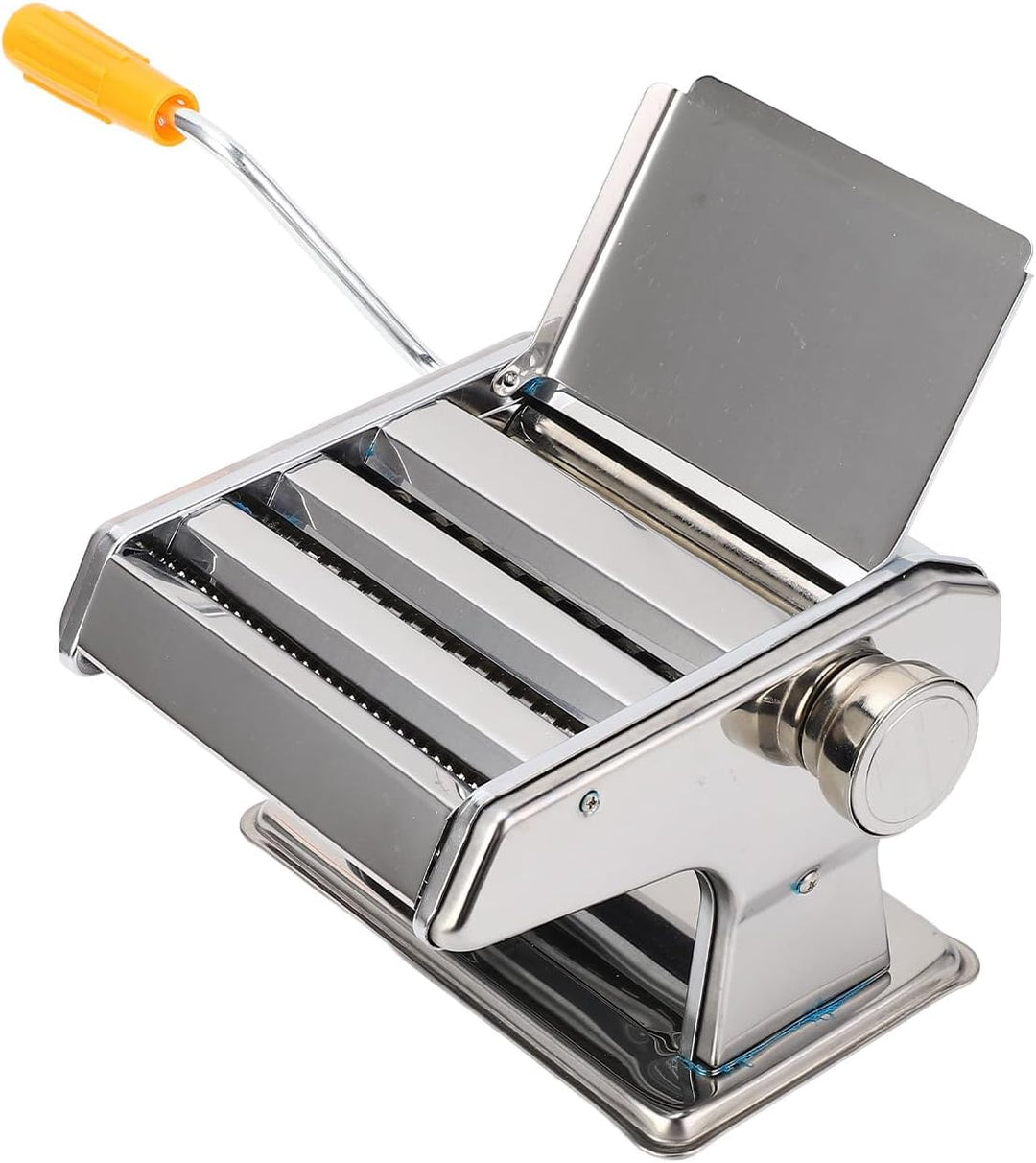 Ejoyous Nudelmaschine Manuelle Nudelmaschine Edelstahl-Nudelmaschine Mit Einstellknopf Für Mehrere D
