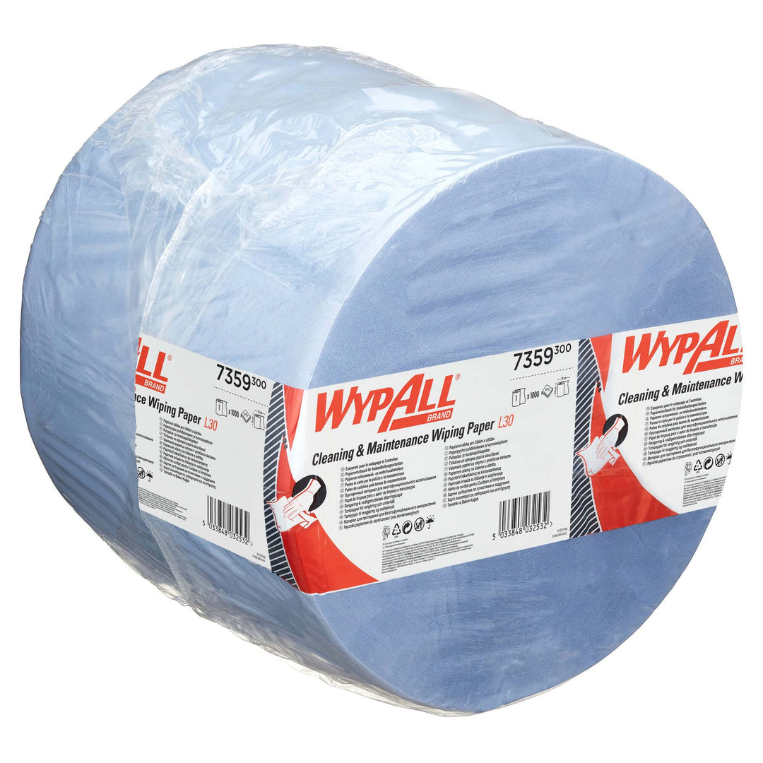 Wypall L30 blaue Reinigungstücher für Reinigung und Wartung 7359 extrabreite und extralange Jumborol
