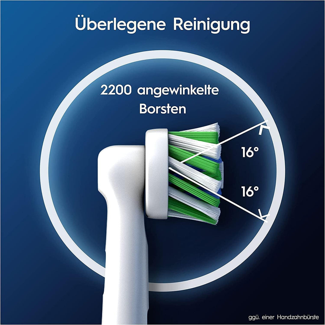 Oral-B Pro CrossAction Aufsteckbürsten für elektrische Zahnbürste, 12 Stück, überlegene Zahnreinigun
