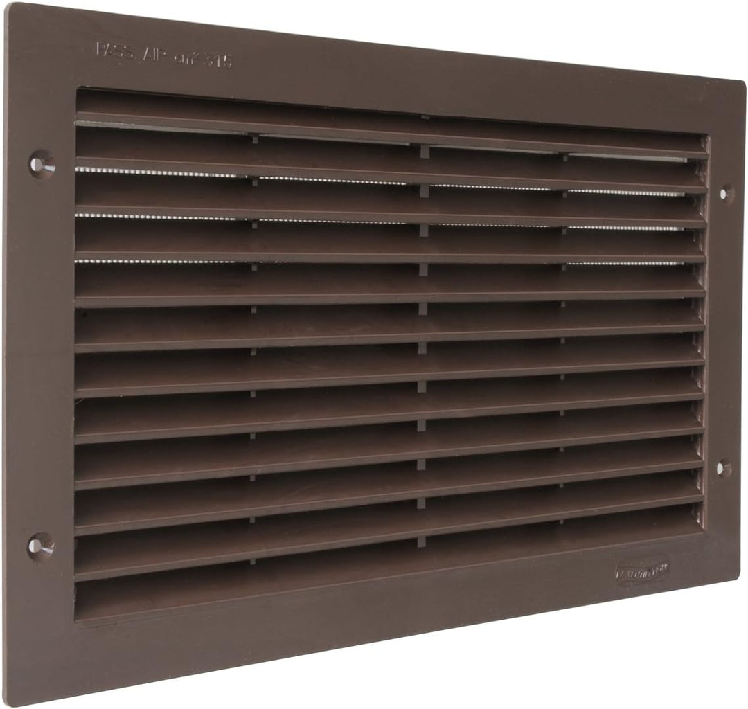 Die Belüftung par3823 m Lüftungsgitter Kunststoff rechteckig 380 x 230 mm Einbauleuchte, Braun Braun