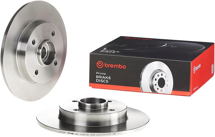 Brembo 08.9512.17 Hintere Bremsscheibe mit integriertem Lager und ABS