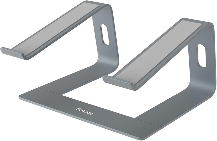 BoYata Laptop Ständer, Ergonomisch Aluminium Notebook Ständer, Tragbarer Belüfteter Laptop Halterung