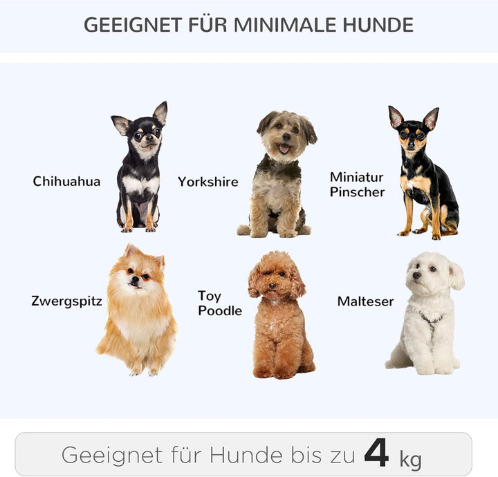 PawHut Hundetrolley Transporttasche Tragetasche für Tiere Trolley 2-in-1 Haustierrucksack Hundetasch