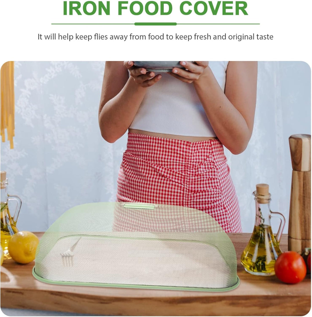 HEMOTON Eisen Lebensmittel Abdeckung Haube Fliegenhaube Metall Abdeckhaube Fliegenhauben Für Lebensm