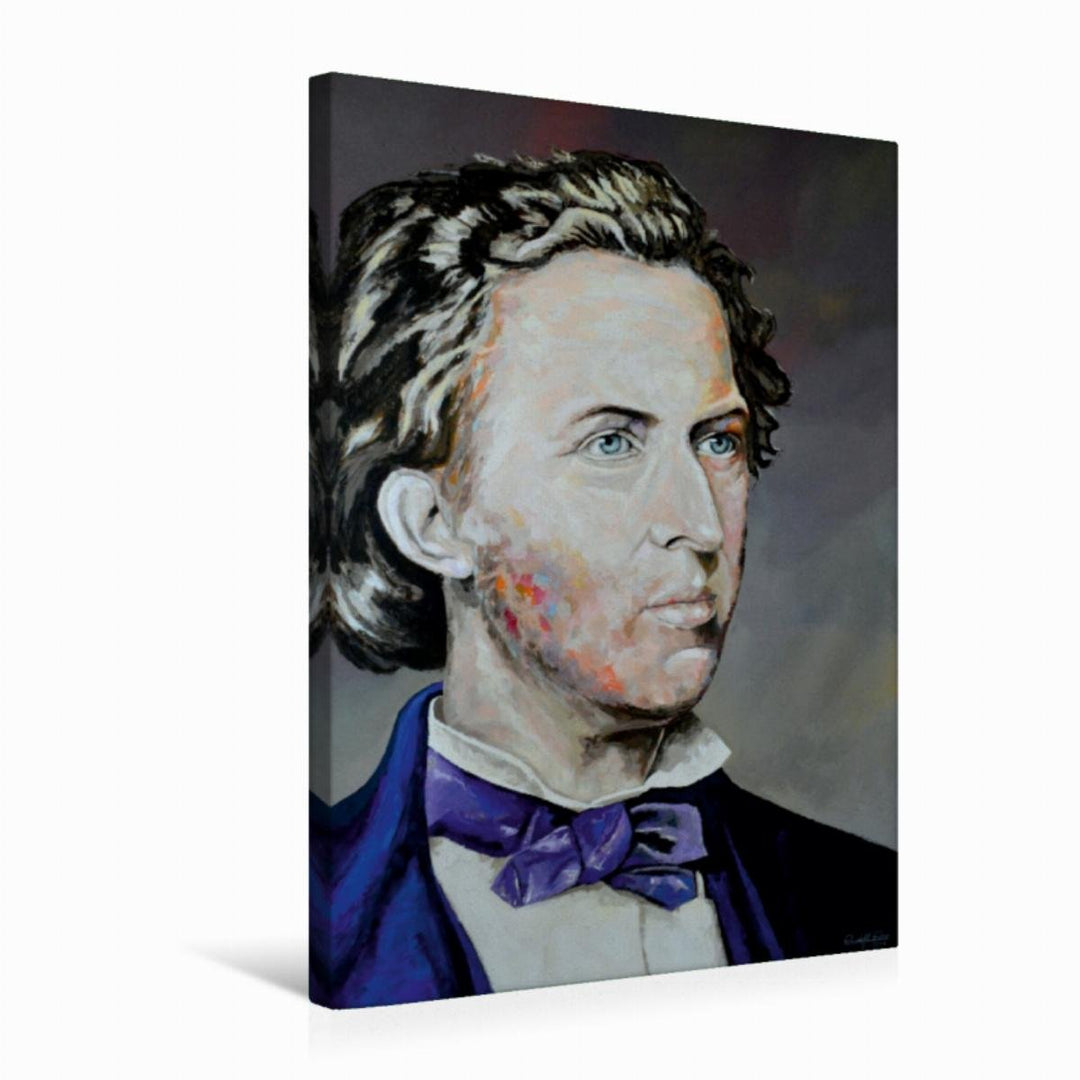 Premium Textil-Leinwand 50 x 75 cm Hoch-Format F. Chopin (1810-1849) | Wandbild, HD-Bild auf Keilrah