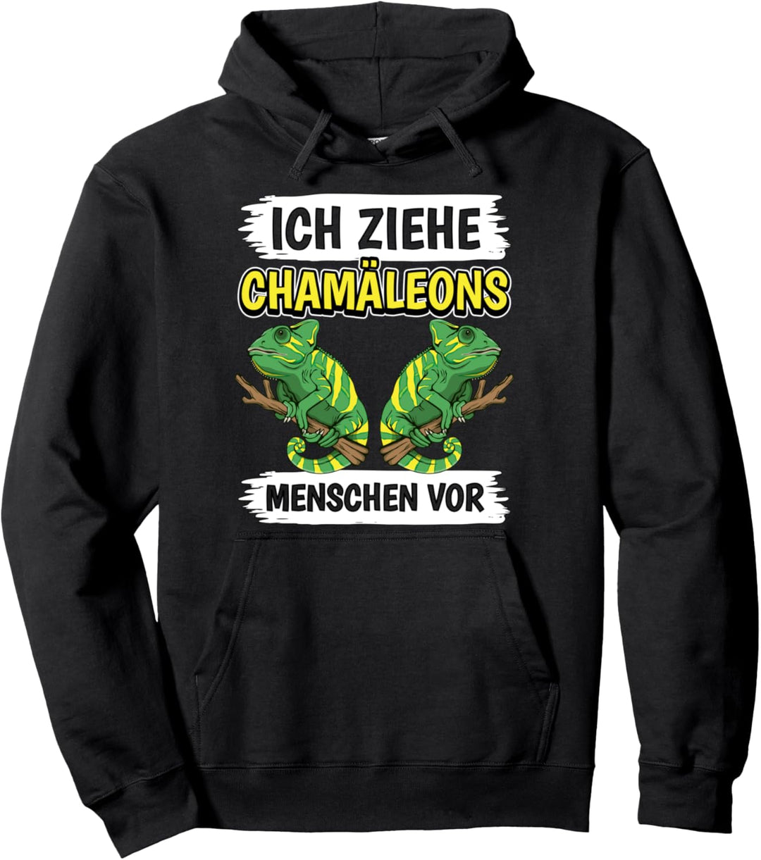 Ich ziehe Chamäleons Menschen vor Chamäleon Pullover Hoodie