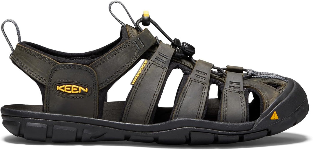 KEEN Clearwater CNX Herren Sandalen 44 EU Magnet Black Leder, 44 EU Magnet Black Leder