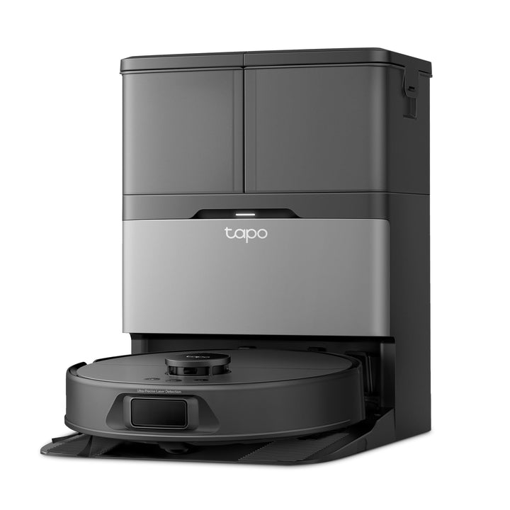 Tapo RV50 Pro Omni Saugroboter mit Wischfunktion, 15.000 Pa, Heisswasserwäsche bei 60 °C & Selbsttro