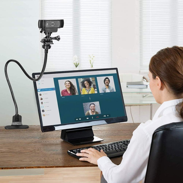 Flexibler Schwanenhals Webcam Ständer Telefonhalter Desktop Klemme 27 Zoll Verstellbarer Arm für Web