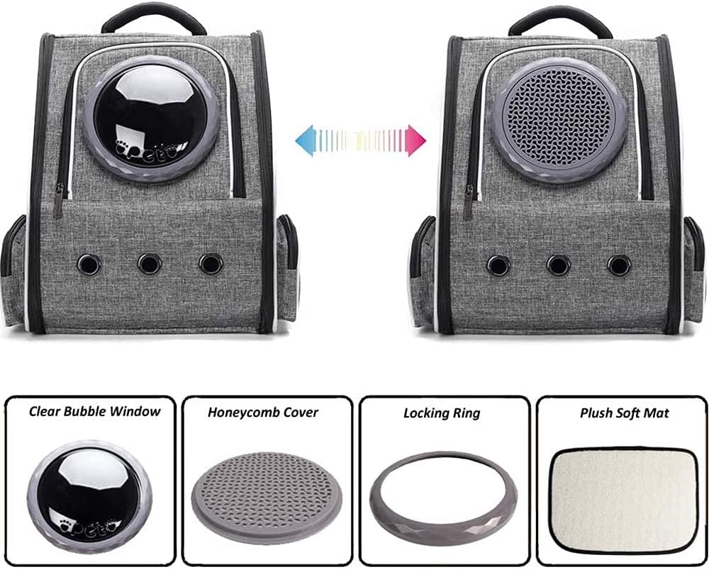 Haustiertasche Rucksack für Haustiere Katzen Hunde 10kg, Grosser Tragbare Hunderucksack Katzenrucksa