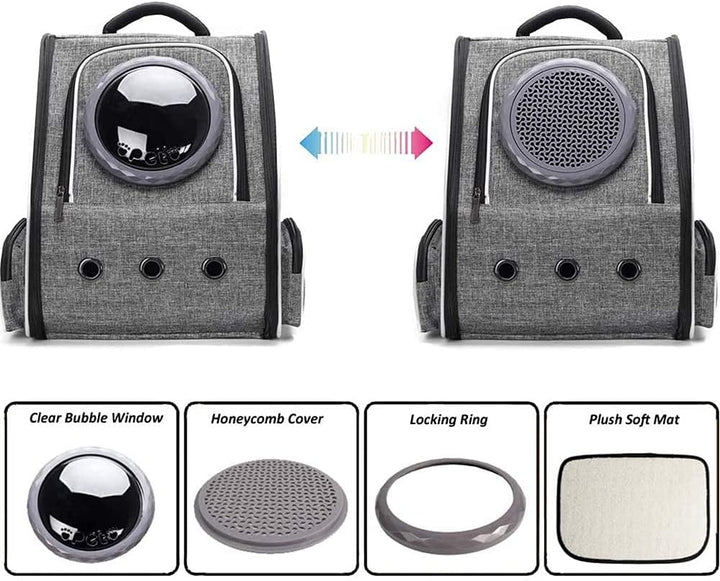 Haustiertasche Rucksack für Haustiere Katzen Hunde 10kg, Grosser Tragbare Hunderucksack Katzenrucksa