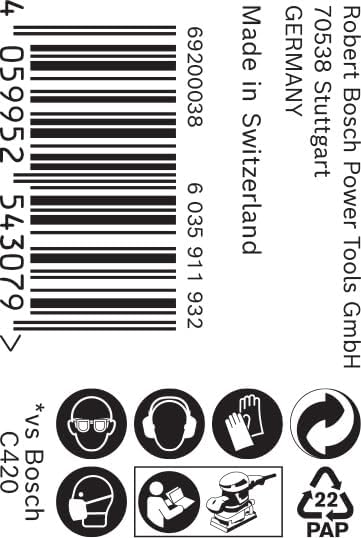 Bosch Professional 1x Expert C470 Schleifpapierrolle (für Hartholz, Farbe auf Holz, Breite 93 mm, Lä