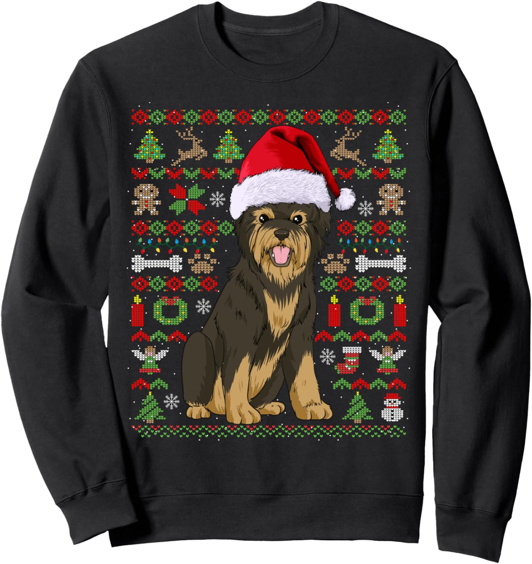 Ugly Christmas Yorkshire Terrier Weihnachten Hunde Geschenk Sweatshirt