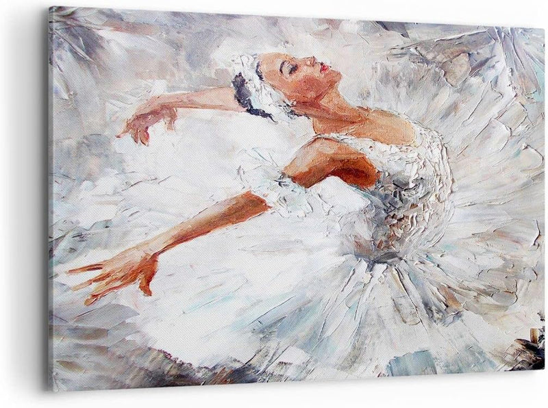 Bilder auf Leinwand 100x70cm Leinwandbild Frau Tanz Ballett Körper Gross Wanddeko Bild Schlafzimmer