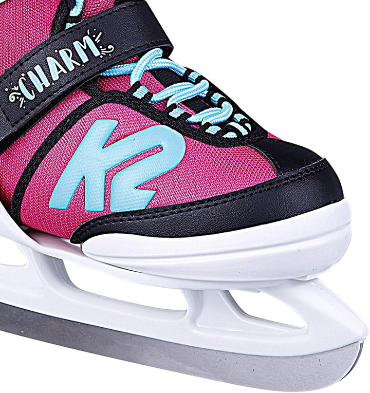 K2 Mädchen Charm Ice, White-Pink Skates L (EU: 35-40 / UK: 3-7 / US: 4-8) white - pink, L (EU: 35-40