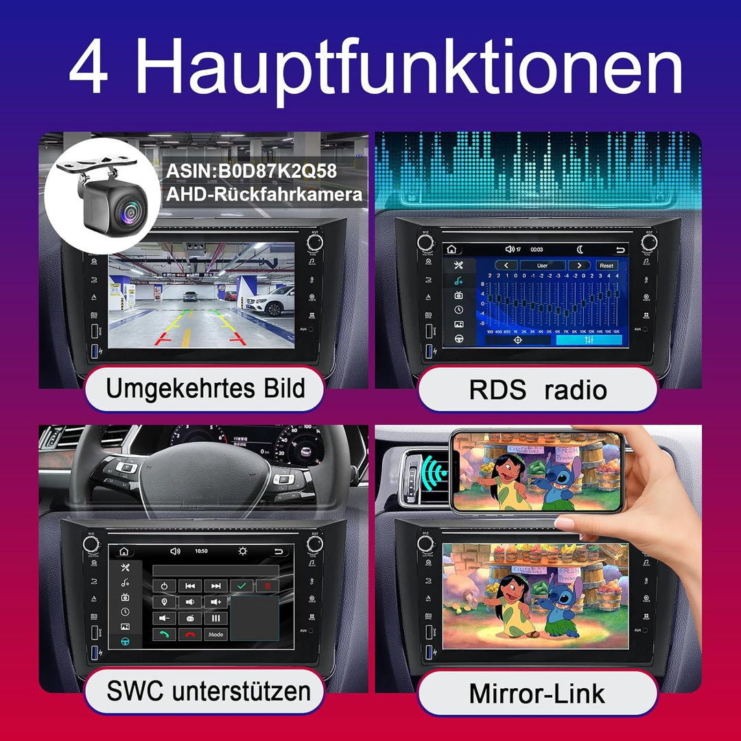 Autoradio für VW Golf 6 Kompatibel Wireless Apple Carplay & Android Auto, 8 Zoll Golf 6 Radio mit To