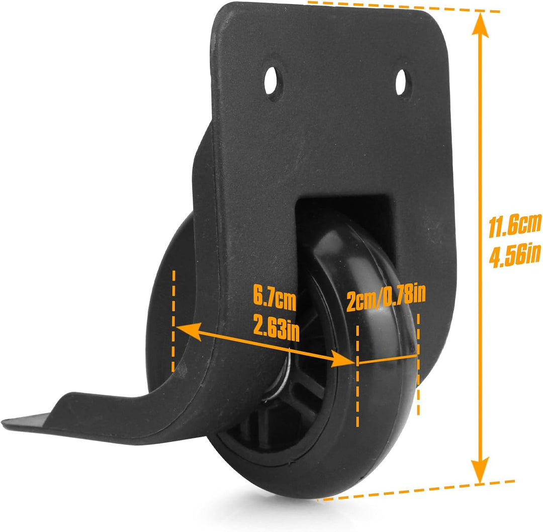1 Pair Kofferrollen Gepäck Ersatzräder Gummi Koffer Ersatzräder Ersatzrollen(VD034), Vd034
