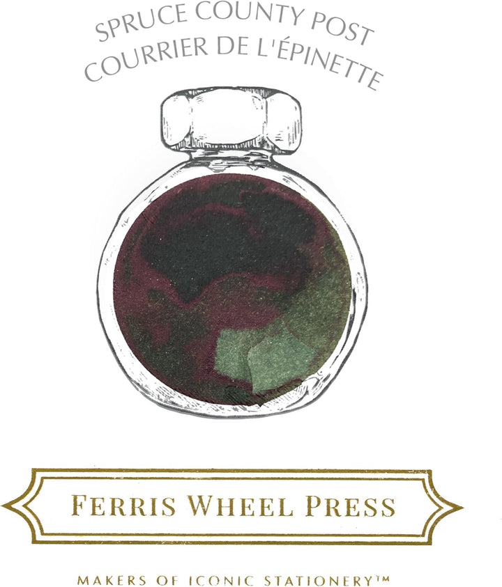 Ferris Wheel Press Fountain Pen Ink | Everyday Ink Collection | Spruce Tree green | 38ml Spruce Tree
