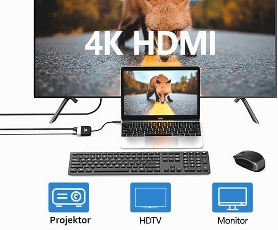 Switch Dock for Nintendo Switch OLED, 3 in 1 Switch TV Adapter with 4K HDMI, USB 3.0 Port, Type C 10