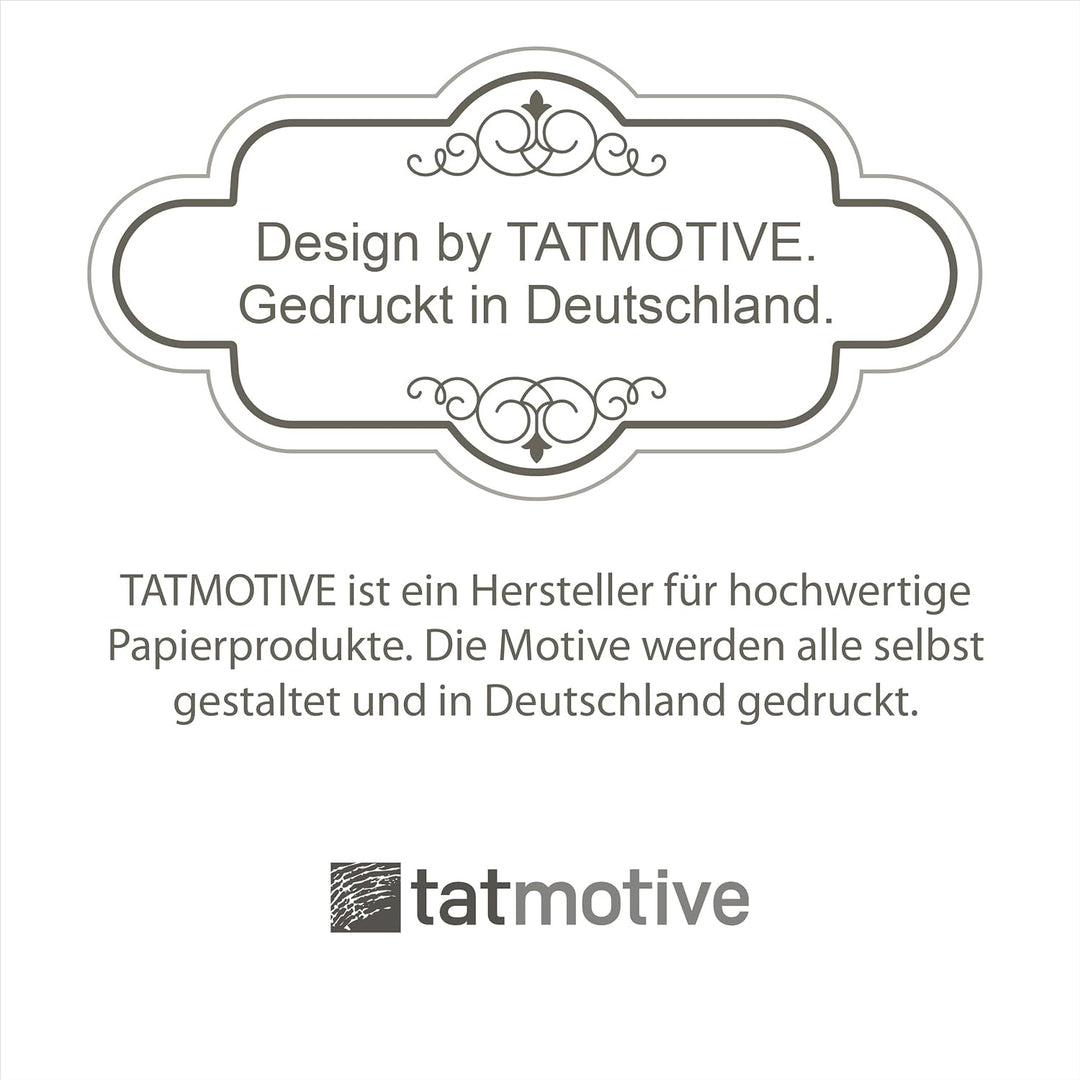 tatmotive Danksagungskarten Hochzeit PERLMUTT (20 Sets) sehr elegante Dankeskarten für Hochzeit, ink