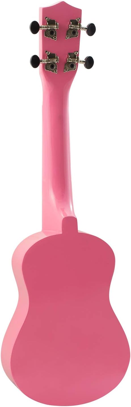 Mad About SU8-TU-PK Sopran-Ukulele für Anfänger, inkl. Tasche und Stimmgerät - Rosa