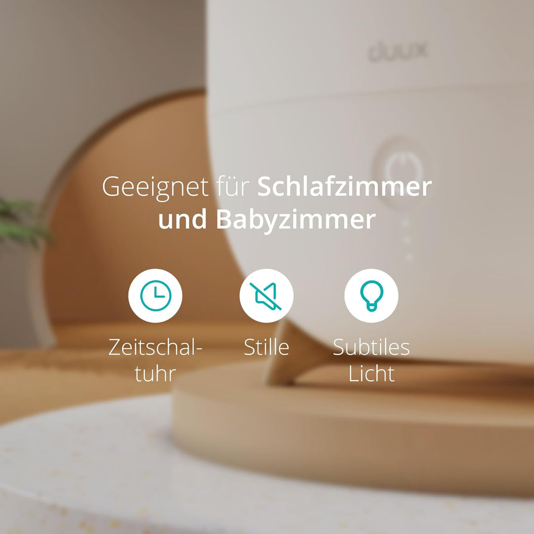 Duux Neo Ultrashall Luftbefeuchter Leise 5L - Smart Air Humidifier - Raumbefeuchter für Schlafzimmer