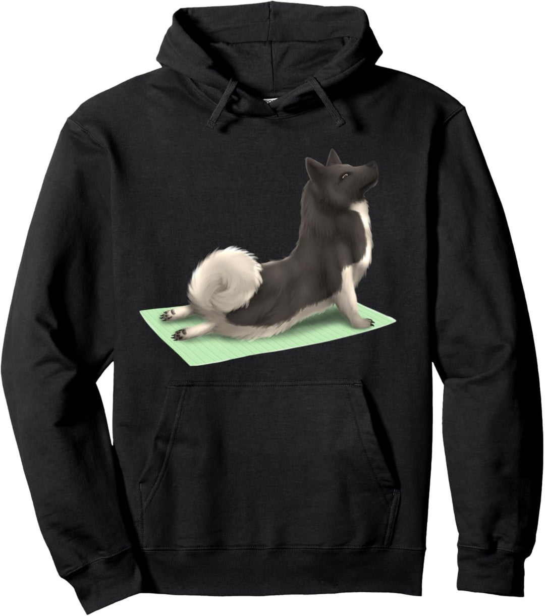 American Akita Dog Yoga Pose Meditation Zen Workout Exercise Pullover Hoodie
