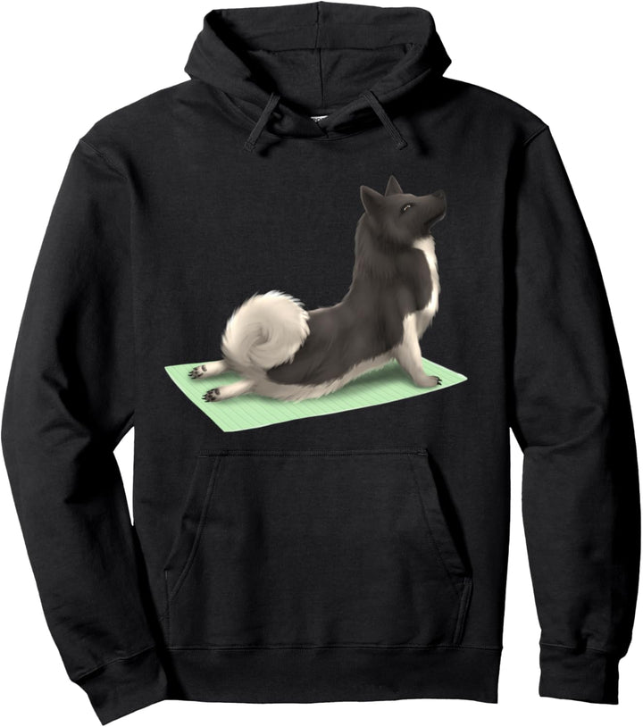American Akita Dog Yoga Pose Meditation Zen Workout Exercise Pullover Hoodie