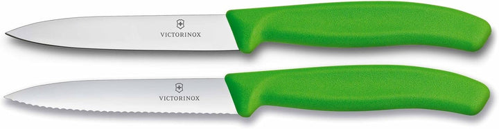 Victorinox Swiss Classic, Tomaten- und Gemüsemesser-Set, 2teilig, Extra Scharfe Klinge, Kunststoffgr