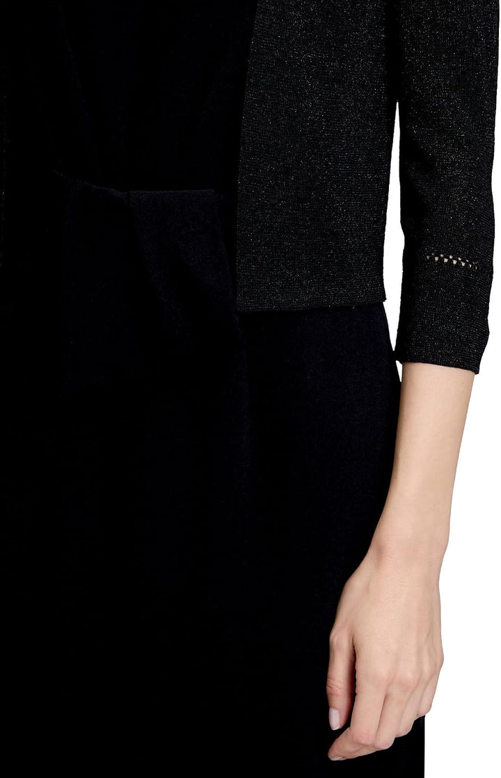 Vera Mont Damen Strickbolero ohne Verschluss XS Schwarz, XS Schwarz