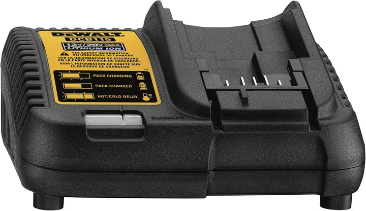 DeWalt Akku-Schnellladegerät/ Akkuladegerät (10,8- 18 Volt, Lädt Alle XR-Schiebe Akkus, Schonendes S
