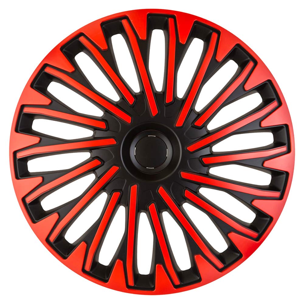 AUTO-STYLE Satz Radzierblenden Soho 14-Zoll Schwarz/rot Soho Schwarz/Rot 14-Zoll, Soho Schwarz/Rot 1