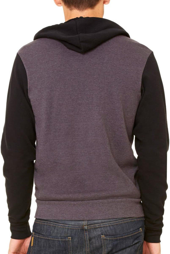 Bella+Canvas: Unisex Poly-Cotton Full Zip Hoodie 3739 XS Blau - Navy, S